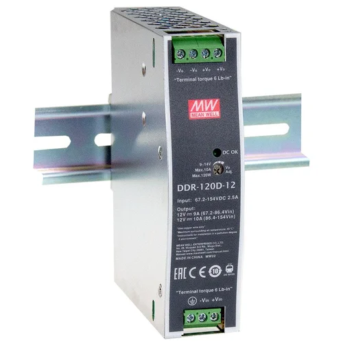 DDR-120B-48 Преобразователь: DC/DC; 120Вт; Uвх:16,8 - 33,6.В; Uвых:48B DC; Iвых:2,5А, Mean Well DDR-120B-48 Преобразователь: DC/DC; 120Вт; Uвх:16,8 - 33,6.В; Uвых:48B DC; Iвых:2,5А, Mean Well